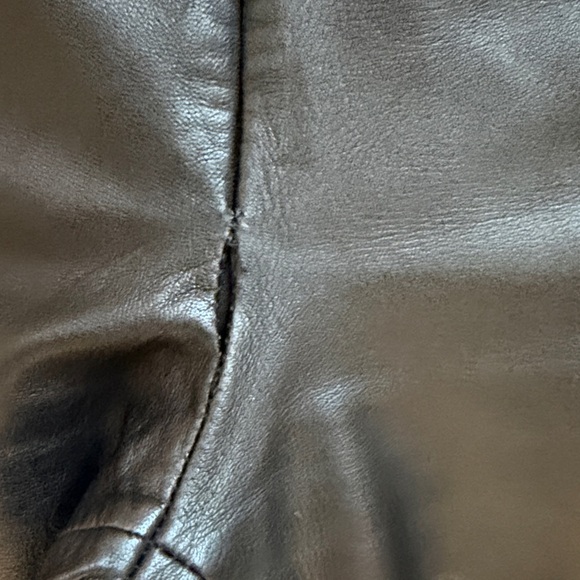 Cache Genuine Leather Pants — Size 2 — Black - Picture 3 of 7
